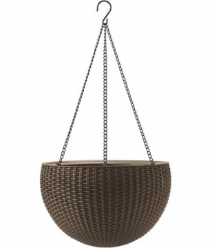 Keter Горшок для цветов подвесной Hanging Sphere Planter светло-коричневый