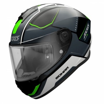 Axxis Helmets, S.a. DrakenSONAR (S) B16 BlackGreenMat ķivere