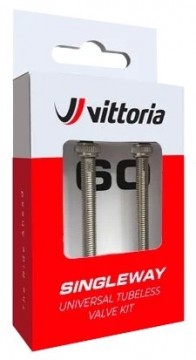 Bezkameru ventilis Vittoria Singleway brass black 60mm 2gab.