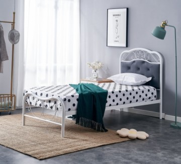 Halmar FABRIZIA 90 bed, grey / white