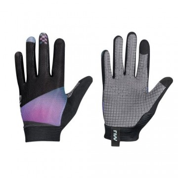 Northwave Air LF Woman Full Glove / Melna / Violeta / L