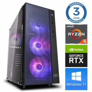 INTOP Ryzen 5 5600X 32GB 480SSD M.2 NVME RTX4060Ti 8GB WIN11