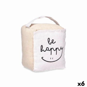 Gift Decor Durvju aizdare Be Happy Kubs 16 x 19 x 14,5 cm (6 gb.)