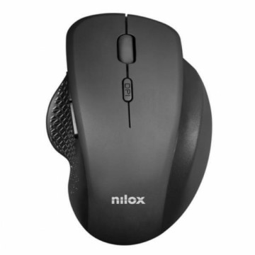 Bezvadu Pele Nilox Ratón Wireless Ergonómico Negro Sarkans Melns