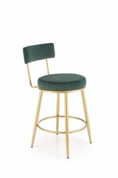 Halmar H115 bar stool, dark green / gold