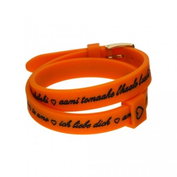 Sieviešu Aproce il mezzometro I LOVE YOU GOLD - BRACCIALE IN SILICONE/SILICONE BRACELET