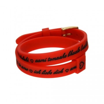 Sieviešu Aproce il mezzometro I LOVE YOU GOLD - BRACCIALE IN SILICONE/SILICONE BRACELET