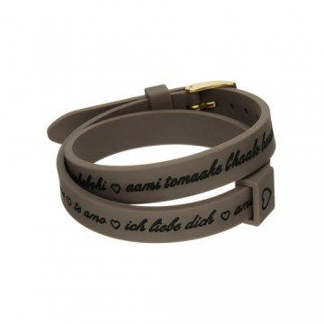 Женские браслеты il mezzometro I LOVE YOU GOLD - BRACCIALE IN SILICONE/SILICONE BRACELET