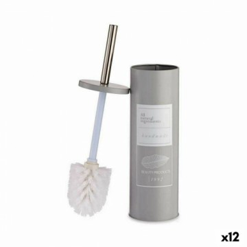 Berilo Щетка для унитаза Beauty Products Белый Серый Сталь Пластик 9,5 x 37,5 x 9,5 cm (12 штук)