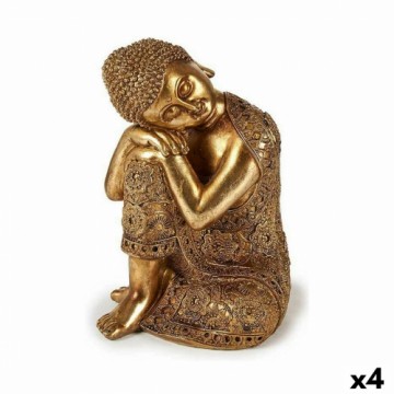Gift Decor Декоративная фигура Будда Сидя Позолоченный 20 x 30 x 20 cm (4 штук)