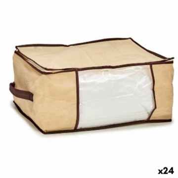 Kipit Soma uzglabāšanai Krēmkrāsa Poliesters polipropilēns 27 L 45 x 30 x 20 cm (24 gb.)