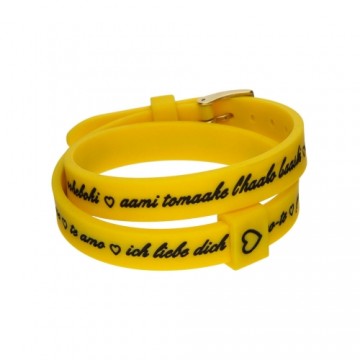 Sieviešu Aproce il mezzometro I LOVE YOU GOLD - BRACCIALE IN SILICONE/SILICONE BRACELET