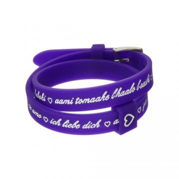 Sieviešu Aproce il mezzometro I LOVE YOU SILVER - BRACCIALE IN SILICONE/SILICONE BRACELET