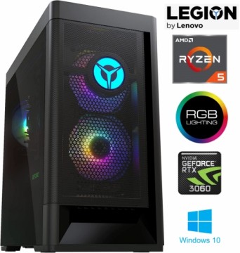 Lenovo Legion T5 MT Ryzen 5 5600G 16GB 1TB SSD RTX 3060 12GB Windows 10 26AMR5
