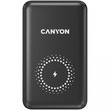 CANYON PB-1001 18W PD+QC 3.0+10W Magnet wireless charger powerbank 10000mAh Li-poly battery, Lightning Input:DC5V/2A, 9V/2A Type c PD Input: DC5V/3A, 9V/2A, Type C PD output:5V/3A,9V/2.2A,12V/1.5A QC 3.0 Output: DC5V/3A, 9V/2A, 12V/1.5A, Wireless