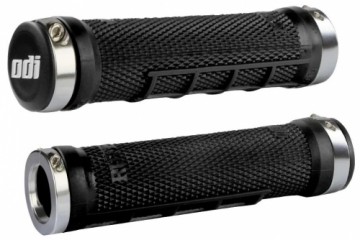 Stūres rokturi ODI Ruffian MX MTB Lock-On Bonus Pack Black/Silver