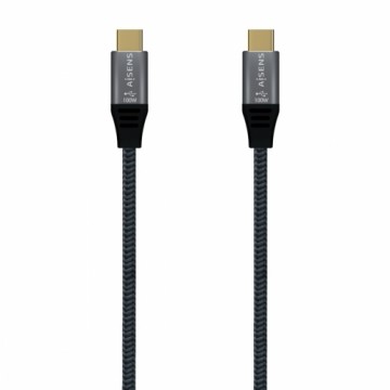 USB-C Kabelis Aisens A107-0671 Pelēks 1 m