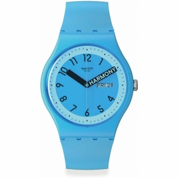 Vīriešu Pulkstenis Swatch PROUDLY BLUE (Ø 41 mm)