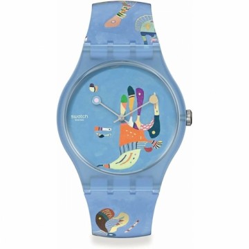 Vīriešu Pulkstenis Swatch BLUE SKY, BY VASSILY KANDINSKY (Ø 41 mm)