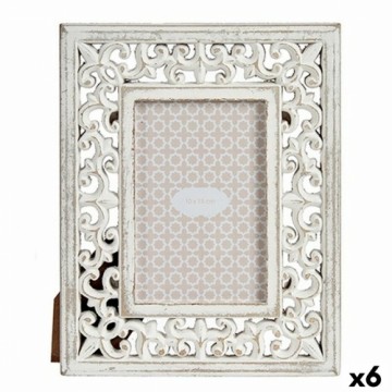 Photo frame White MDF Wood 19,6 x 24,5 x 1 cm (6 Units)