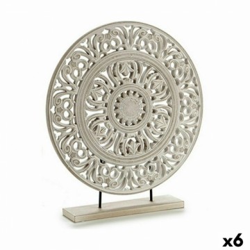 Gift Decor Декоративная фигура Mandala Белый 7 x 49 x 44 cm (6 штук)