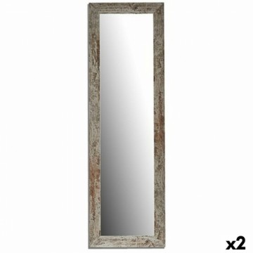 Gift Decor Sienas spogulis Harry Balts Koks Stikls 40,5 x 130,5 x 1,5 cm (2 gb.)