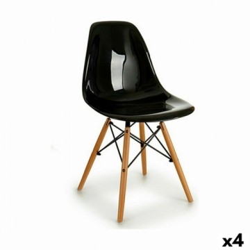 Gift Decor ēdamistabas krēsls Kirk Melns 53 x 82 x 47 cm (4 gb.)