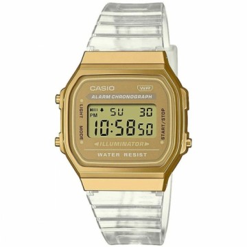 Мужские часы Casio VINTAGE COLLECTION - TRANSPARENT BAND - GOLD (Ø 36 mm)
