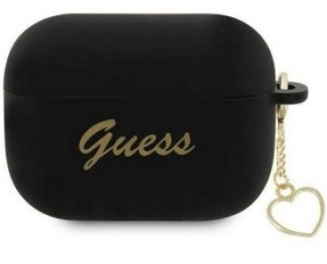 Guess  
       Apple  
       AirPods Pro 2 cover Silicone Charm Heart Collection 
     Black