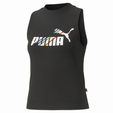 Women's Sleeveless T-shirt Puma Ess+ Love Is Love Sl Black