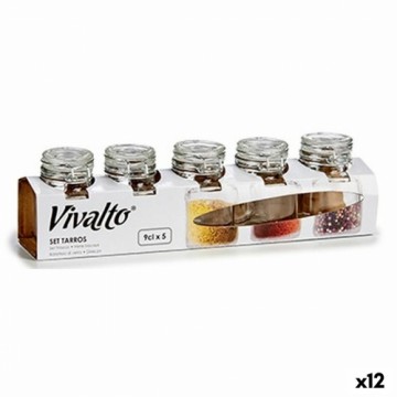 Vivalto caurules Hermētiski slēgts Caurspīdīgs Gumija Metāls 90 ml (12 gb.)