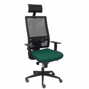 Office Chair with Headrest Horna P&C BALI426 Dark green