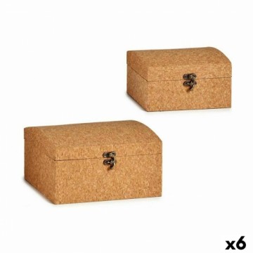 Gift Decor Ceļojumu bagāžas komplekts Korķis Koks MDF (6 gb.)