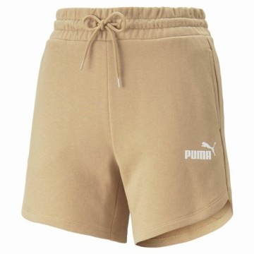 Sports Shorts for Women Puma Essentials 5" High Waist Beige