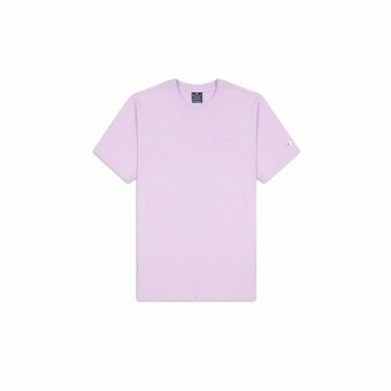 Men’s Short Sleeve T-Shirt Champion Crewneck Lilac