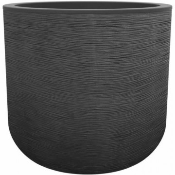 Plant pot EDA Grey Dark grey Plastic Circular Modern Ø 50 cm