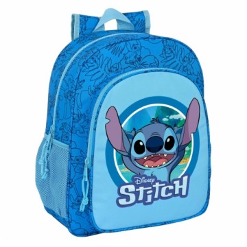 Школьный рюкзак Stitch Синий 32 X 38 X 12 cm