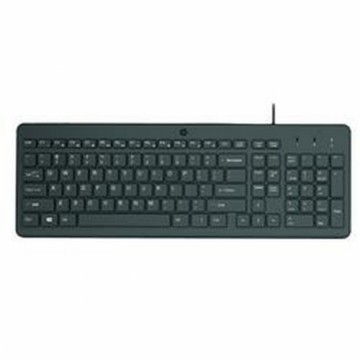 Klaviatūra HP Teclado con cable HP 150 Melns Spāņu Qwerty