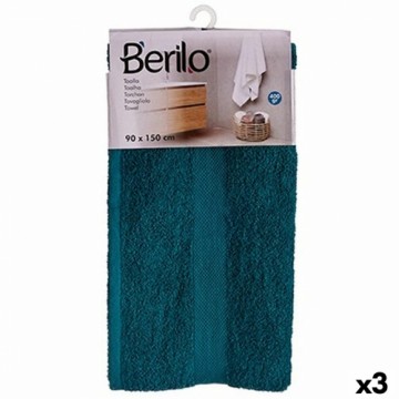 Berilo Банное полотенце 90 x 150 cm Синий (3 штук)