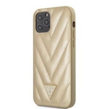 Guess  
       Apple  
       iPhone 12 Pro Max V Quilted Cover 
     Gold