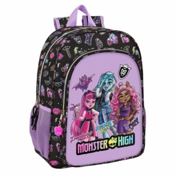 Школьный рюкзак Monster High Creep Чёрный 33 x 42 x 14 cm