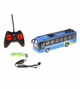 Adar Radio vadāmāis trolejbuss (4 funkcijas, gaisma) ar akkum. USB uzlade 21 cm 570573