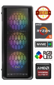Mdata Gamer Ryzen 5 5600G 16GB 512GB SSD NVME RX5700 XT NoOS