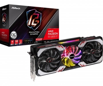 Graphics Card|ASROCK|AMD Radeon RX 6800 XT|16 GB|GDDR6|256 bit|PCIE 4.0 16x|GPU 1875 MHz|1xHDMI|3xDisplayPort|RX6800XTPG16GO