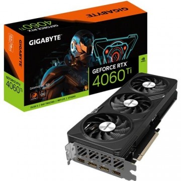 Graphics Card|GIGABYTE|NVIDIA GeForce RTX 4060 Ti|16 GB|GDDR6|128 bit|PCIE 4.0 16x|Memory 2595 MHz|Dual Slot Fansink|2xHDMI|2xDisplayPort|GV-N406TGAMINGOC-16GD