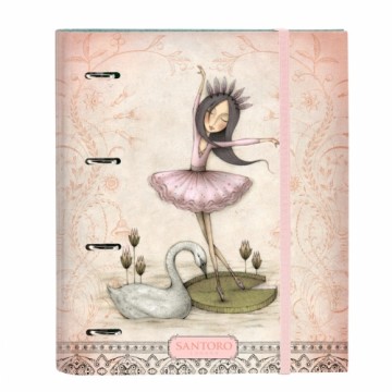 Папка-регистратор Santoro Swan lake Серый Розовый 27 x 32 x 3.5 cm