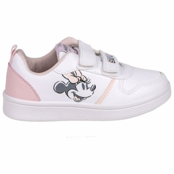 Sports Shoes for Kids Minnie Mouse Velcro White