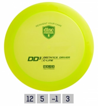 Discgolf DISCMANIA Distance Driver C-LINE DD3 Green 12/5/-1/3