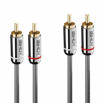 Кабель 2 x RCA LINDY 35345 Чёрный Антрацитный 1 m