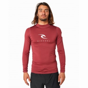 Bathing T-shirt Rip Curl  Corps Red Brown Men